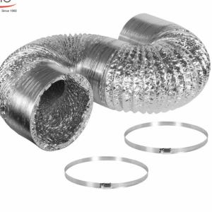 China 100Mu 25MM Aluminium Foil Flexible Duct For Ventilation wholesale