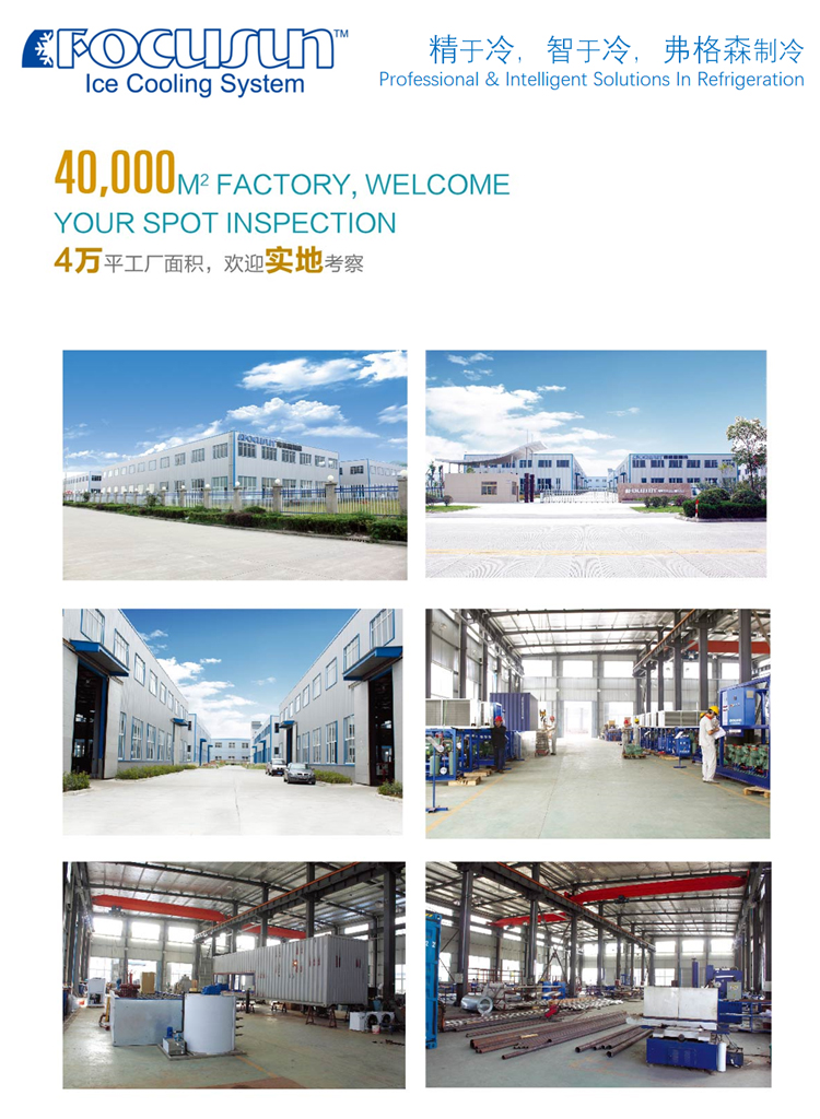 Customized Bar Size Industrial Ice Maker Machine Producing 30 Tons per Day Efficiency