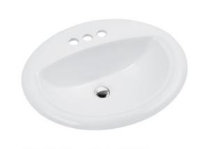 China Hotel Bathroom Ceramic Undermount Sink , Bowl Style Bathroom Sink With Faucet Holes on sale