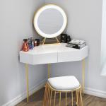 Colorful Small Corner Modern Wood Dresser Bedroom Use LED Mirror