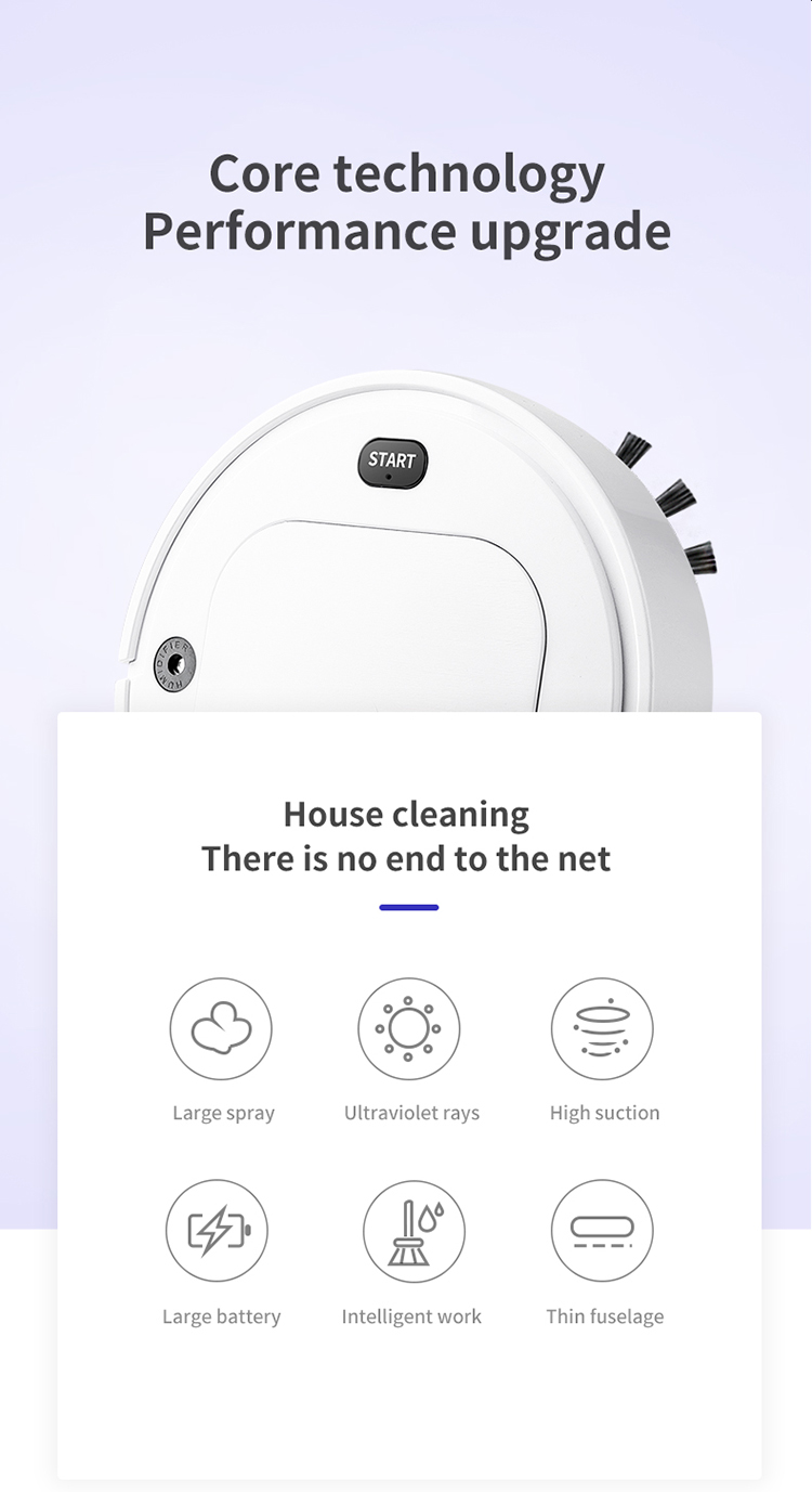 90Min 120m2 Robot Vacuum For Carpet Intelligent Home Appliances