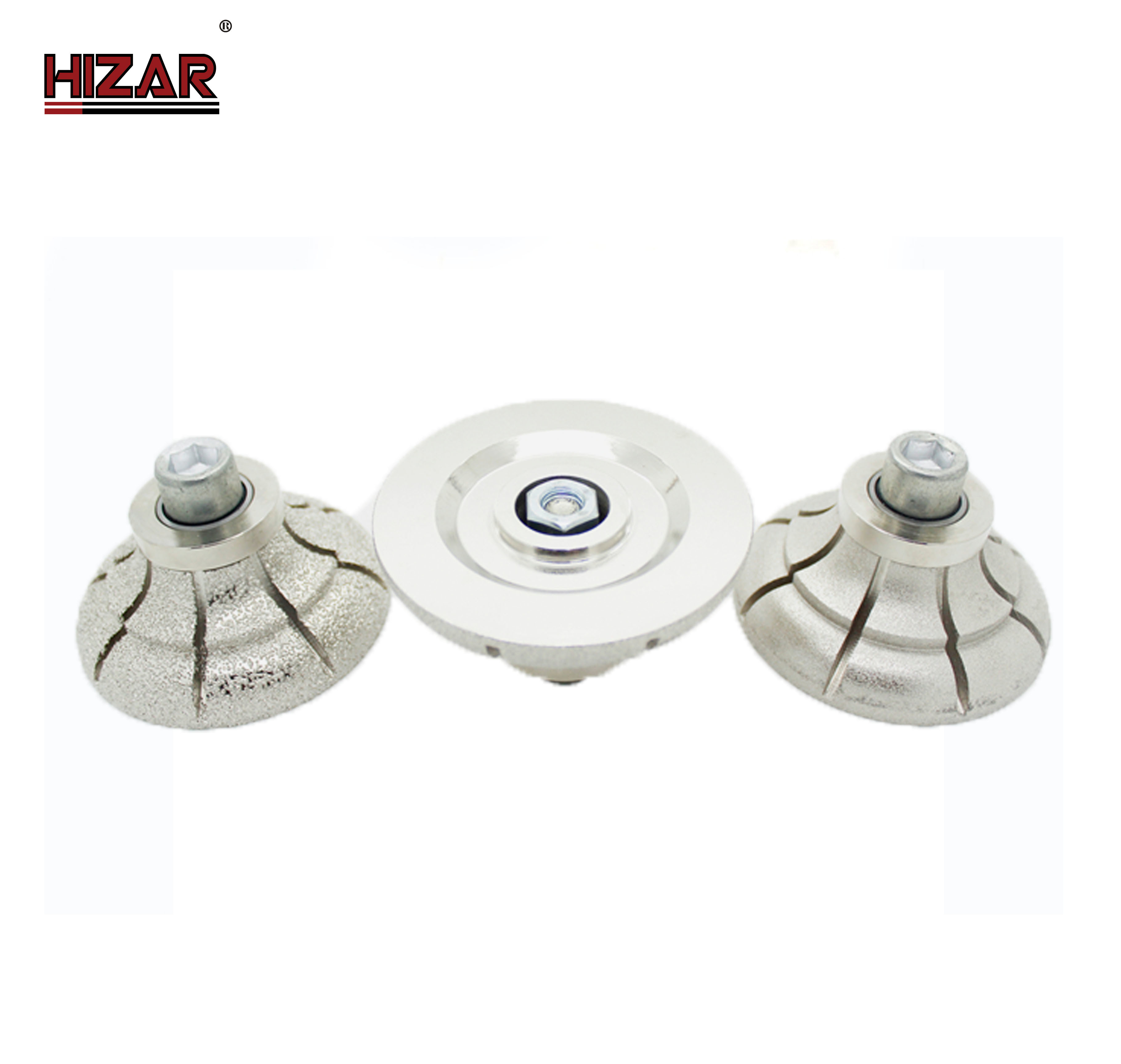 Granite Bullnose Stone Router Bits No 2 Grit 40mm Surface Grinding 5/8-11 Thread