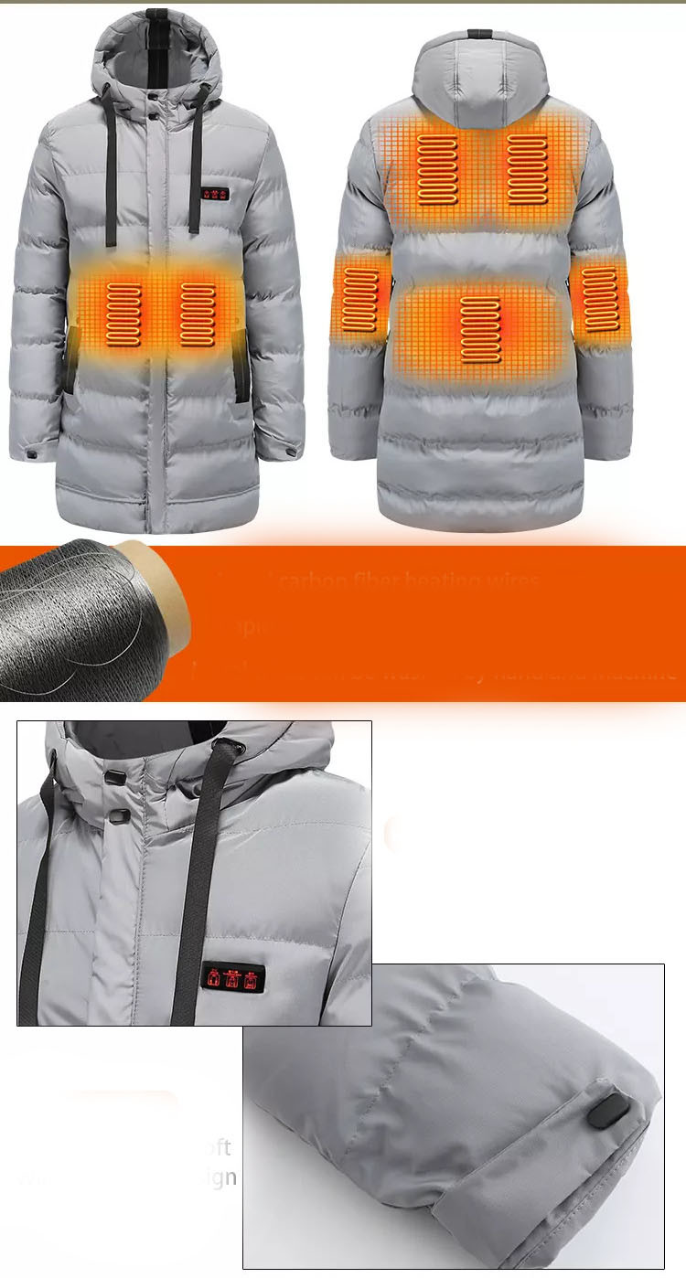 ODM Graphene Heating Jacket , Electric Heated Fleece Jacket Far Infrared