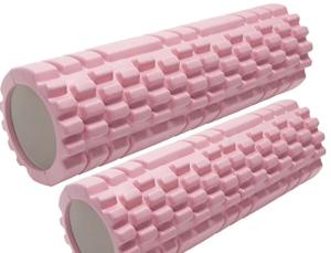 China Hollow Grid EVA Yoga Roller 36&quot; 18&quot; 12&quot; Muscles Neck Tissue Pink wholesale