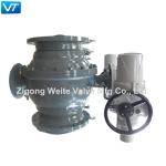 18" 150LB WCB Body Valve Electric Actuated Full Bore Blowout Proof Stem