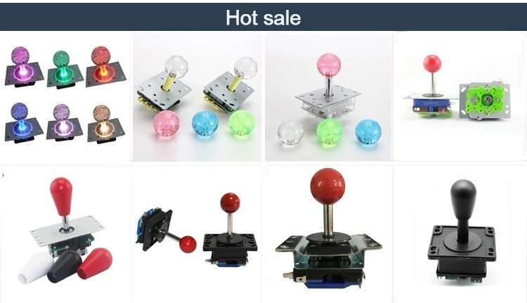 Plastic Shell Colorful Arcade Fish Game Joystick With Microswitch