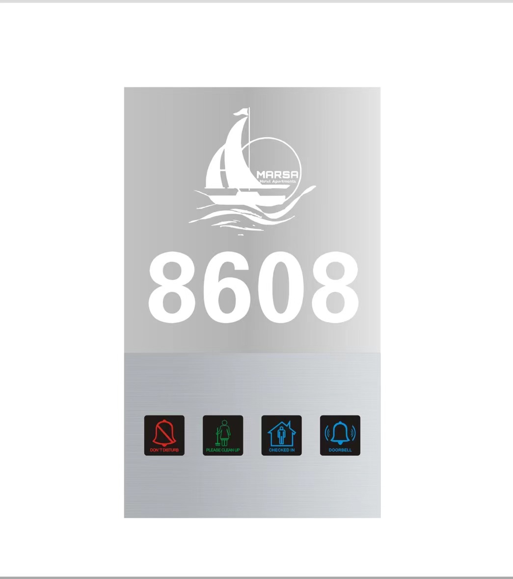 Customized Hotel Doorplate Switch With DND Switch Light Touch Switch For Hotels