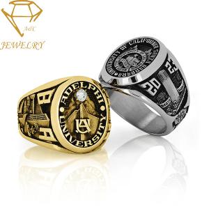 China Women'S High School 925 Silver Customized Class Rings wholesale