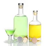 Low Price 750Ml Flint Bottle Liquor Oval Glass Bottle Clear Liquor Bottles For