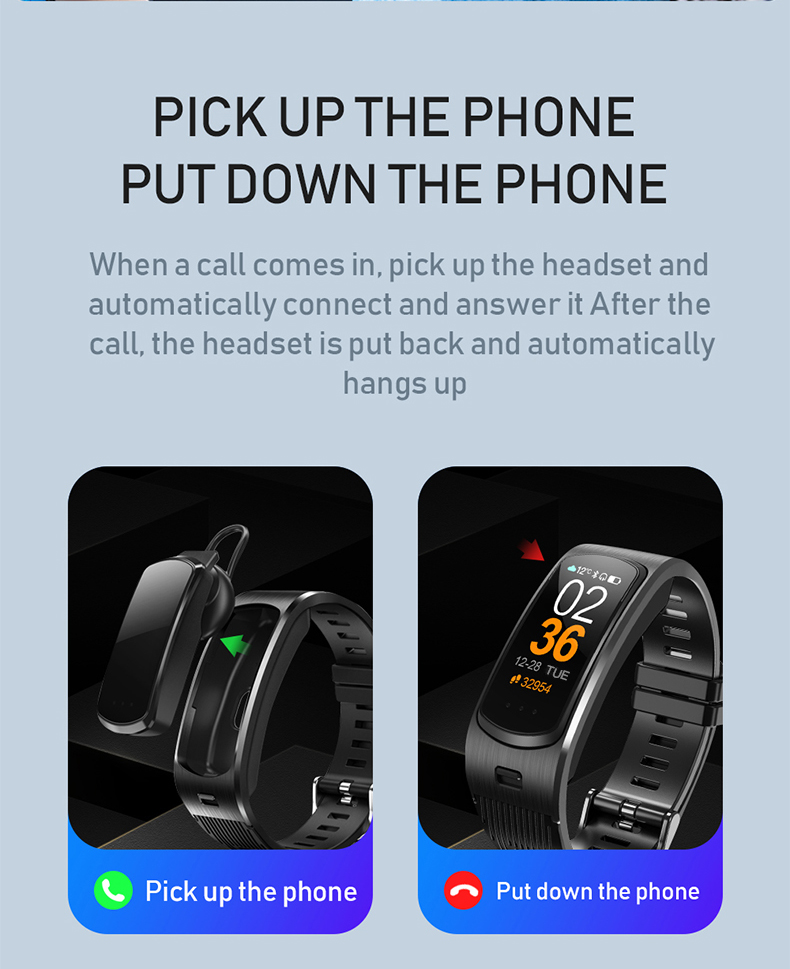 HL6 Smart Watch 0.96inch Android IOS Waterproof Silica 90MAH Gel IP67 Waterproof Smart Bracelet