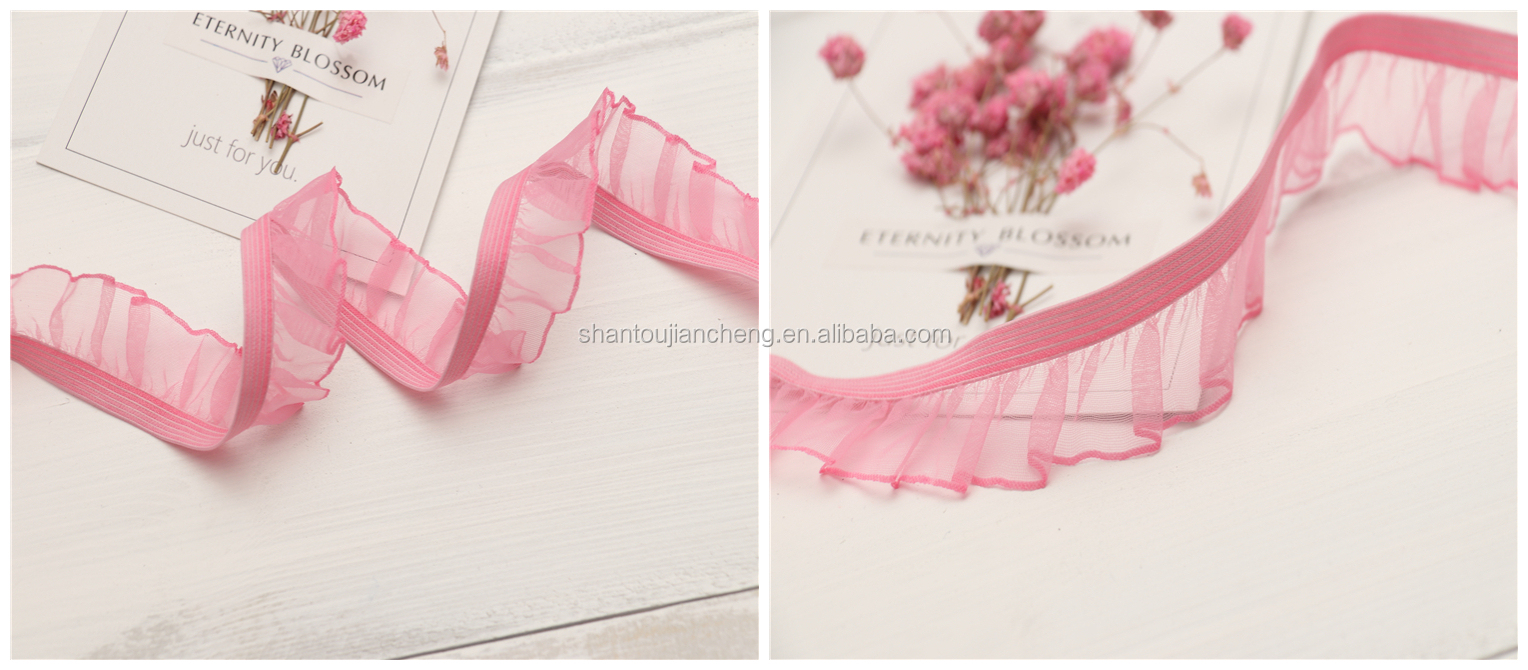 24mm Nylon Lace Elastic Band Underwear Lady Lace Elastic Trim