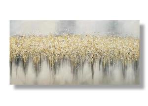 China Hand Painted Gold Foil Painting Abstract Canvas Wall Art For Interior Decoration wholesale