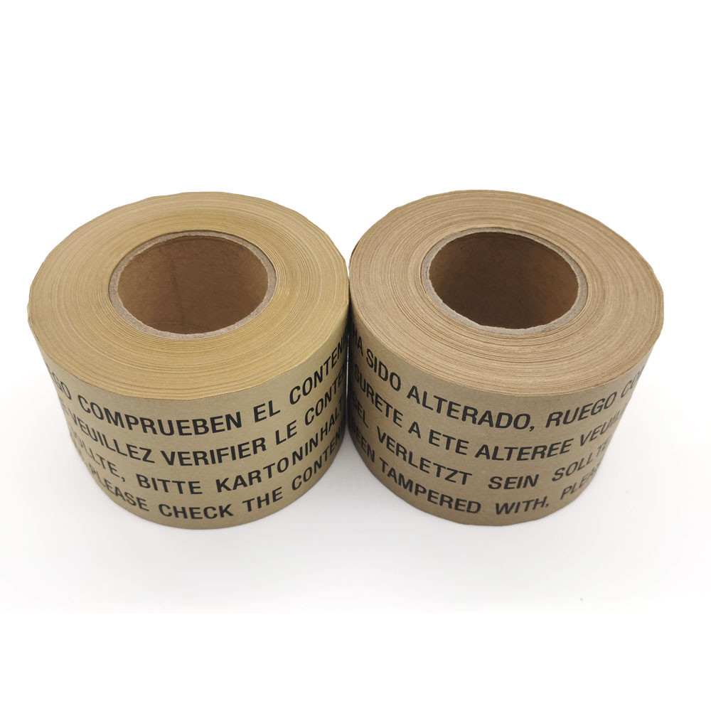 Water Activated Gummed Kraft Paper Tape , Kraft Packaging Tape For Carton Sealing