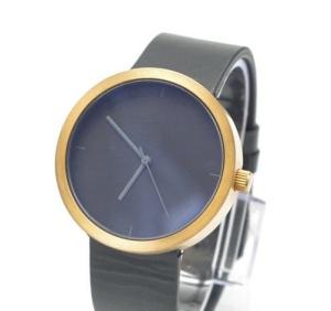 China 3 Atm Mens Stainless Steel Watch Watch With Leather Strap Ronda Movement wholesale