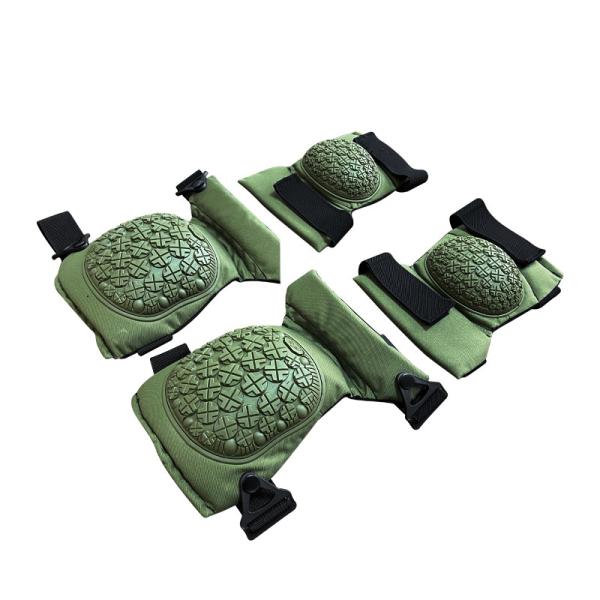 Green Tactical Outdoor Activies Elbow Knee Pads for Protection in Tactical