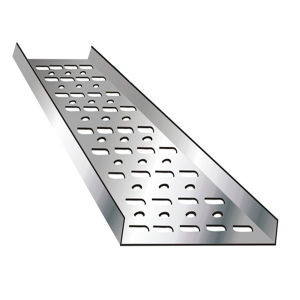 Chemical Factory Trough Type Cable Tray , Aluminum Ladder Cable Tray Support