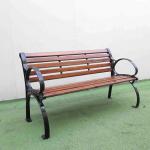 Haoyida wood outdoor bench cast iron garden bench feet