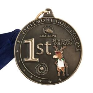 China 2.75″ Premium Zinc Alloy Golf Medal Customized For Golf Course wholesale