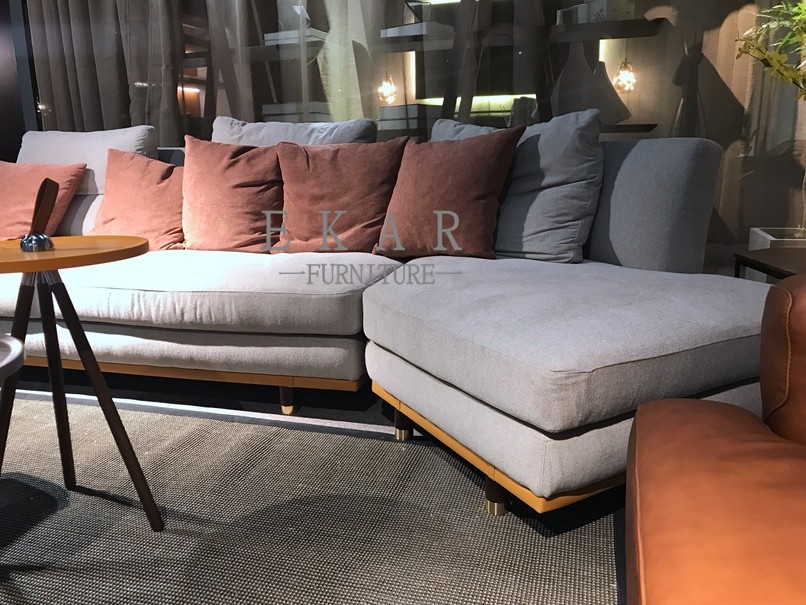 Latest Living Room Classic luxury Fabric Couch Curved Design Modern Sofa