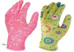 Flower Printed Floral Gardening Gloves , Nitrile Palm Coated Gloves