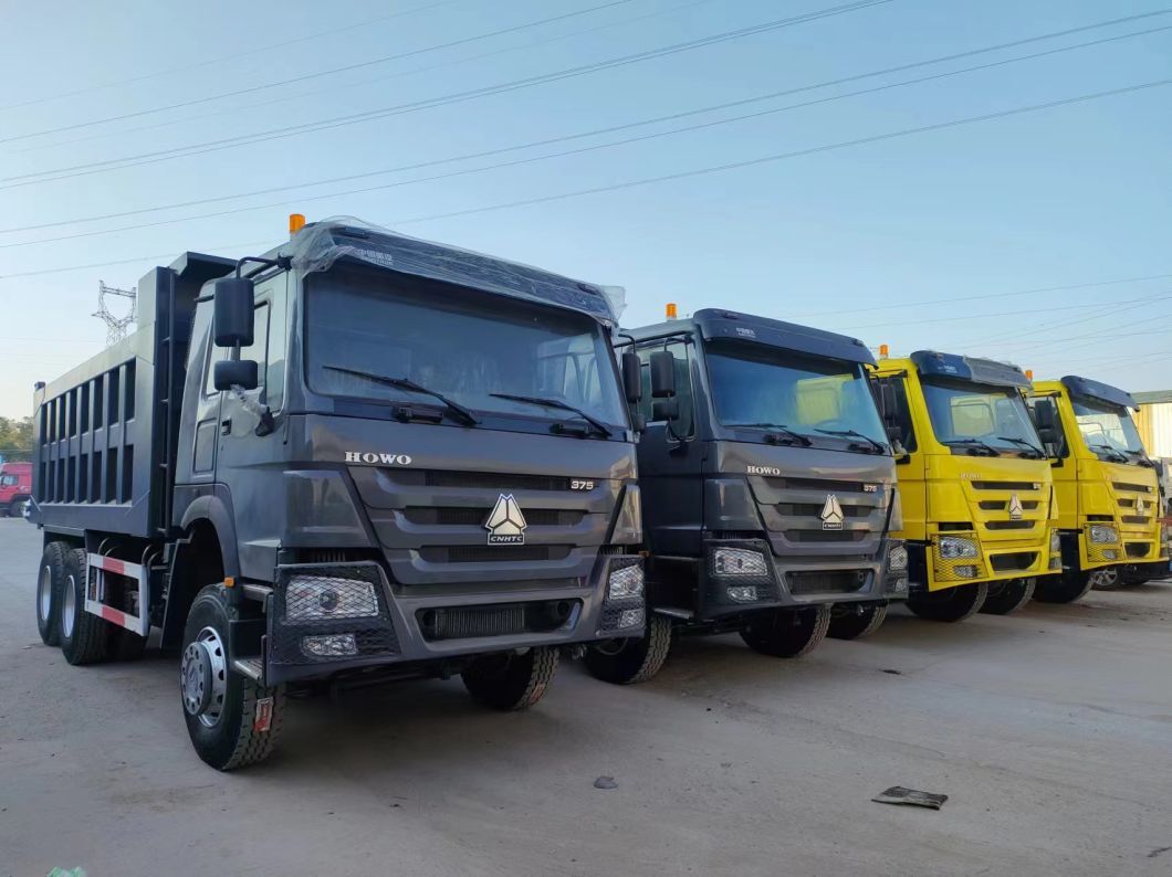 Different Colors Transportation Truck HOWO 6*4 Tipper Truck Construction Dump Trucks for Sale
