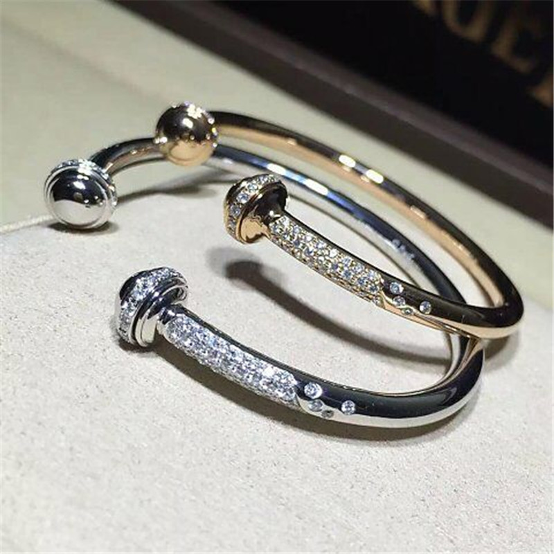 Luxury jewe factory bracelet gold diamond 18k gold white gold yellow gold rose gold diamond bracelet