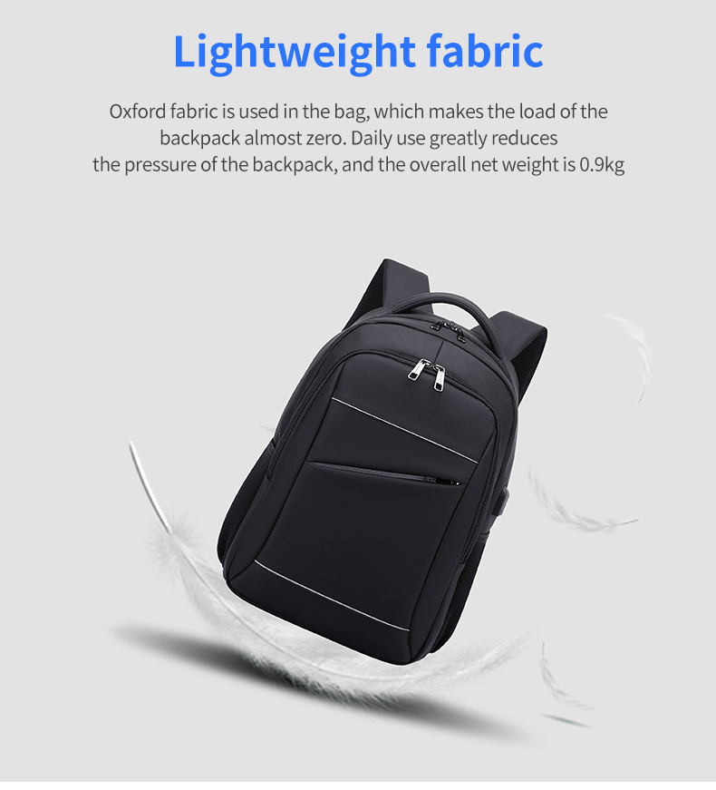 Factory direct sales men's waterproof school bag large capacity business 15 inch Laptop Bag Backpack