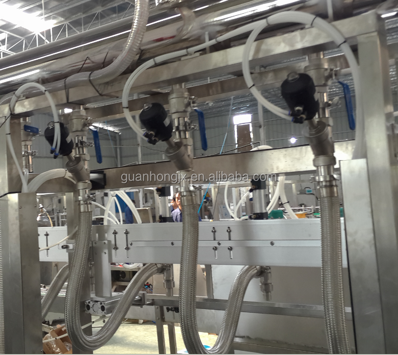 Press Plug Connection 5-Head High Speed Automatic 20L Paint Filling Machine for Bottle