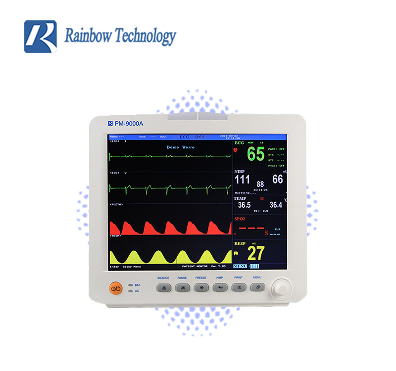 3-5 Leads Voltage 220v Parameter Monitor 12.1 Inch Bedside