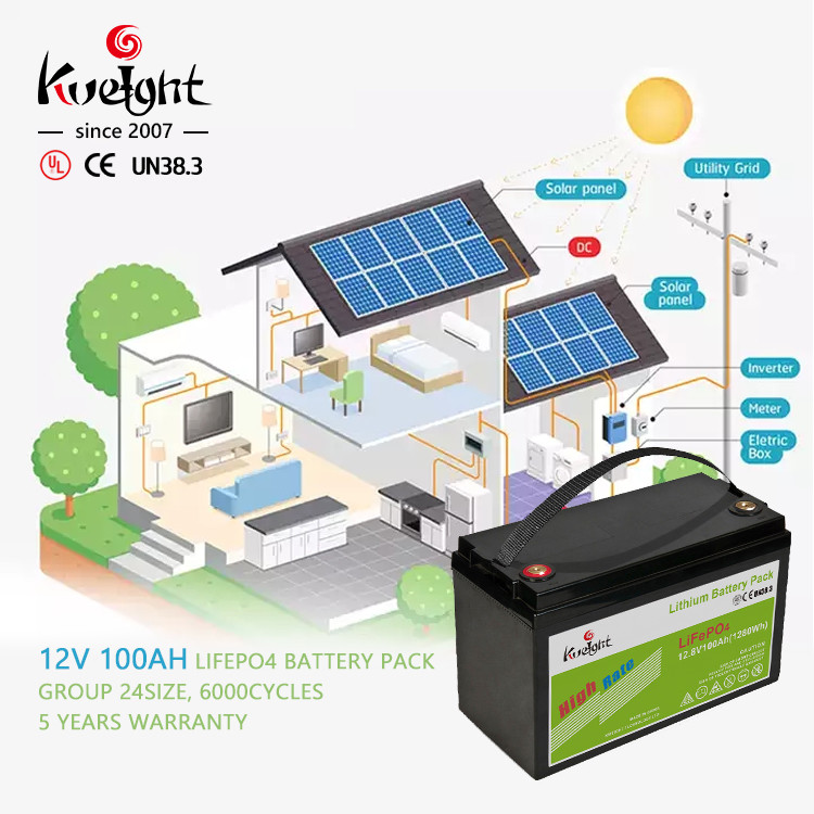 Marine RV Lithium Lead Acid Replacement 100 Ah 12v Lifepo4 Deep Cycle Battery
