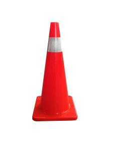 China 70cm Flexible All Orange Traffic Safety Cone Construction Safety Warning Cone wholesale