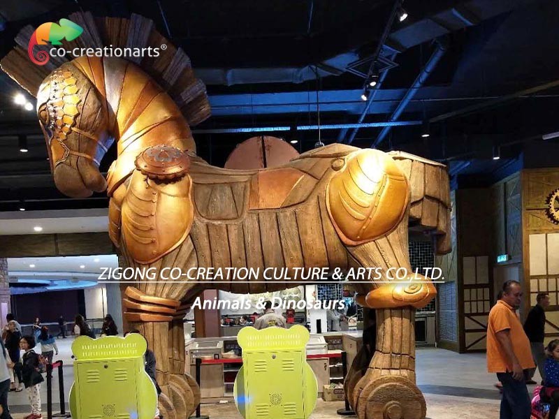 Theme Park Custom Made Animatronics Trojans Model