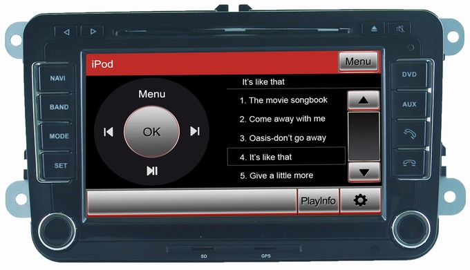 Skoda Fabia/Octavia/Superb/Roomster car DVD with RDS bluetooth iPod CD player OCB-8785-1
