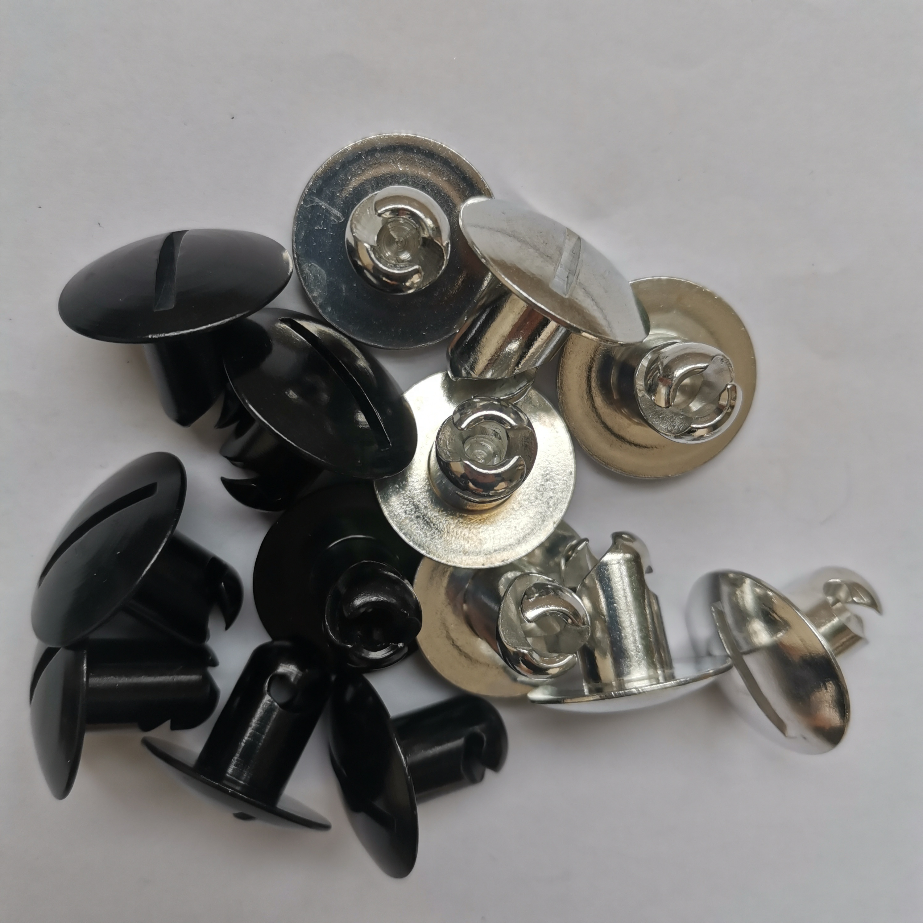 7/16" Aluminum Quarter Turn Dzus With 1" Large Head x.500 Sprint Car Silver for Universal Car Fitment
