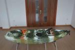 Innovative Design Kids Plastic Kayak Military Camo Painted Child Boat Adjustable