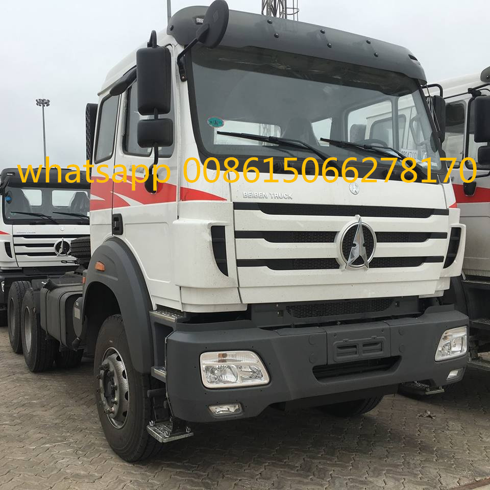 380hp 6x4 tractor truck head Beiben 2638 for bad road condition timber transport
