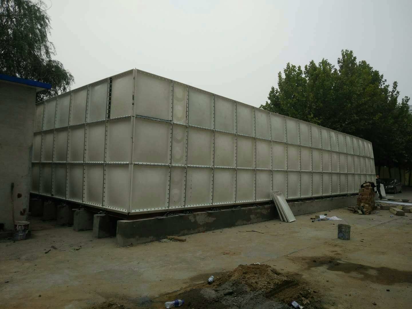 1000m3 GRP Frp Smc Moulded Plastic Water Storage Tanks For Underground