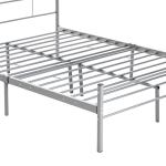 Adult Iron Bed Single European Style Electrostatic Powder Coating 11.5kg