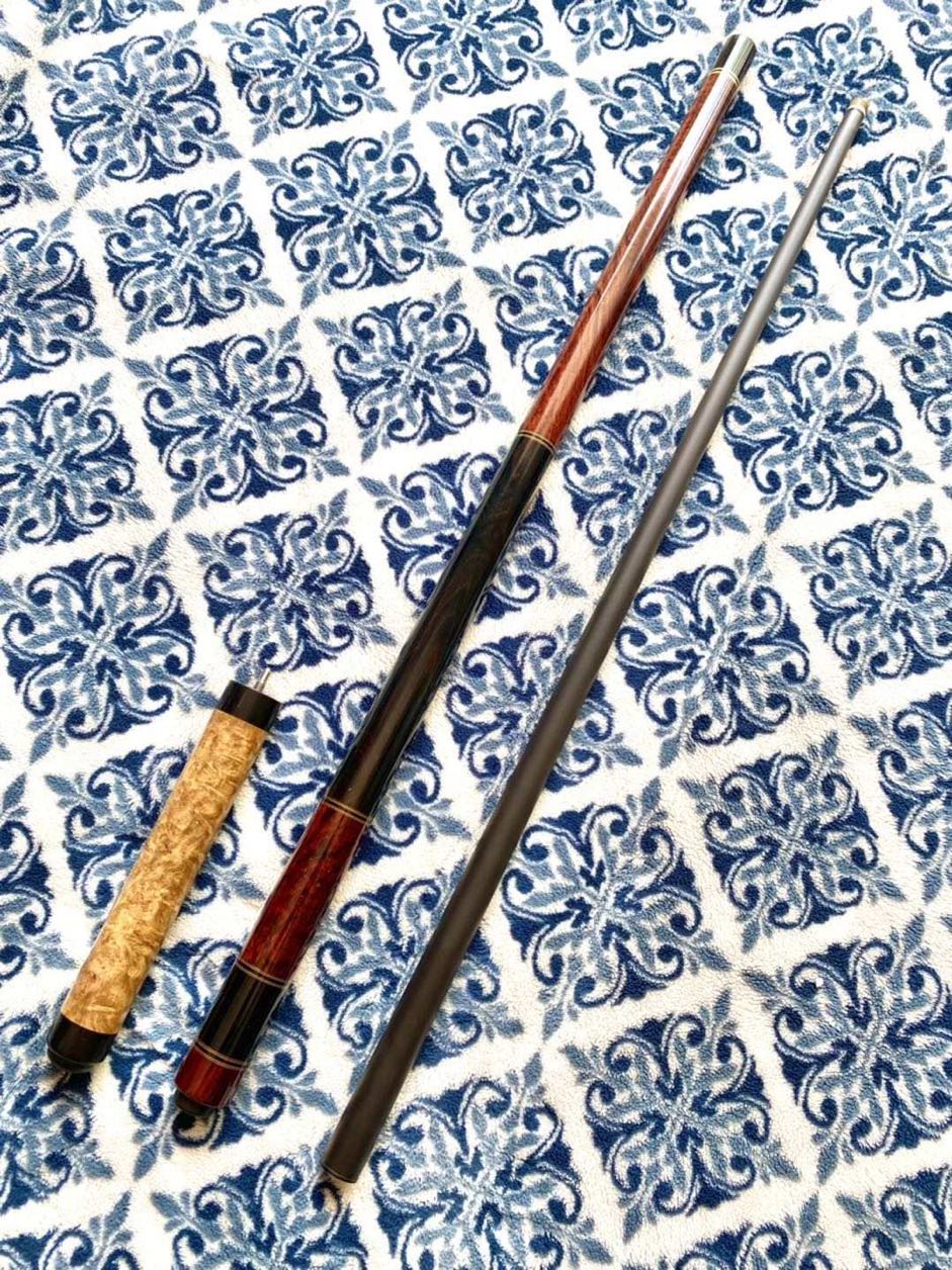 Plain UD Carbon Fiber Pro Taper Snooker Cue Golf Shaft Tube for Low Deflection Cues