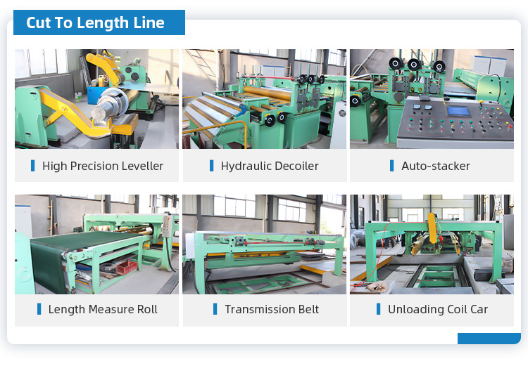 Heavy Duty Stainless Steel Cut To Length Machine Slitting PLC control