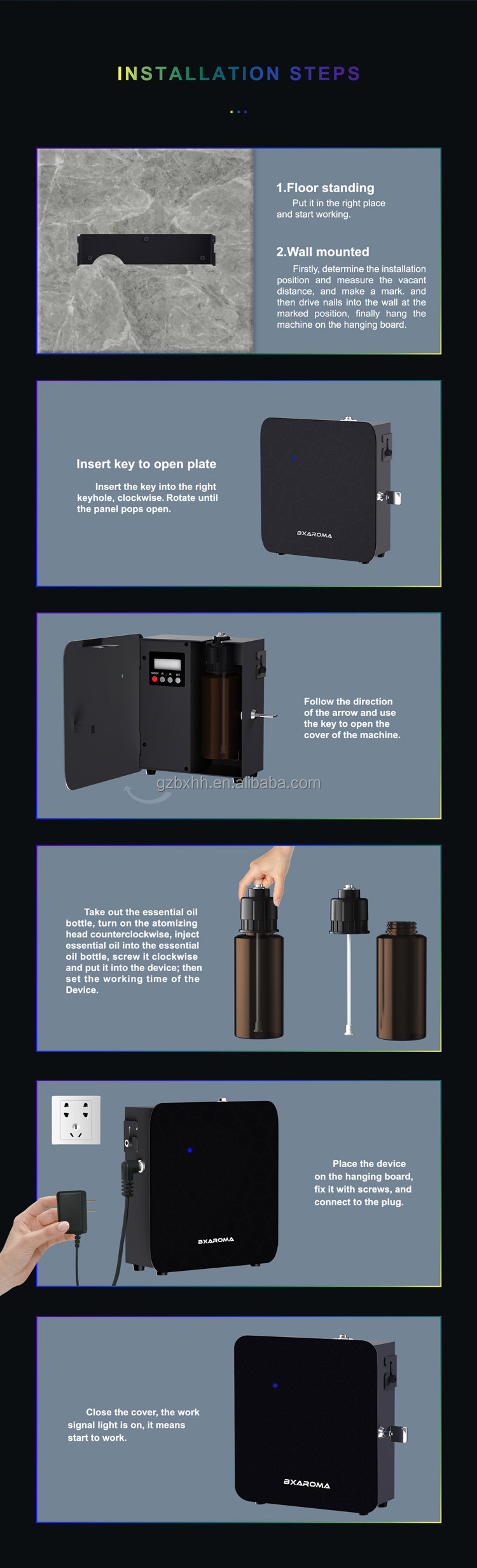 X300 Electric Aromatic Oil Diffuser Sterilization Commercial Aroma Oil Diffuser