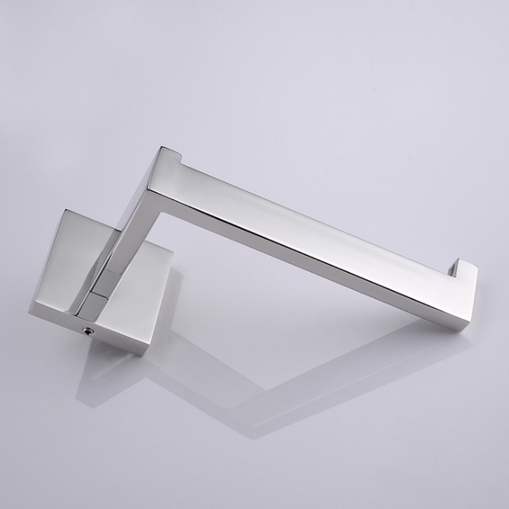 Luxury Bathroom Hardware Accessories Chrome Finished Adhesive Toilet Roll Holder