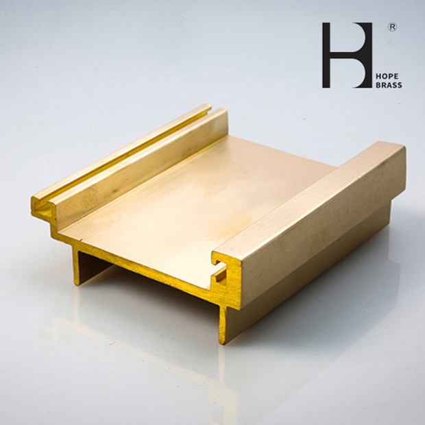 Sliding Door Frame Brass Extrusions , Brass Sliding Frame for Door brushing,polishing,chrome plating, antique surface