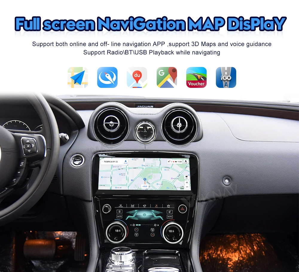 XJL XJ 351 Jaguar Stereo Upgrade 2009-2016 Android Car Radio 128G Multimedia Video Player
