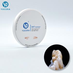 China Yucera 900MPA Dental SHT Multilayer Zirconia Block wholesale