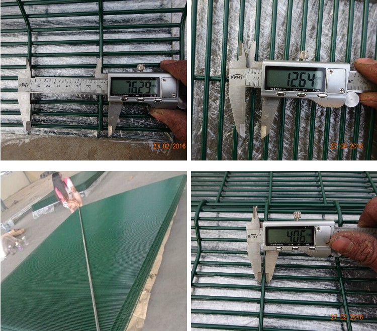 358 Anti climb clear vu fence panels hot dipped galvanized or powder coated