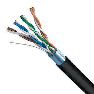 China 1000FT Cat5e FTP Outdoor PE 24AWG 100% Copper High Speed Network Cable wholesale