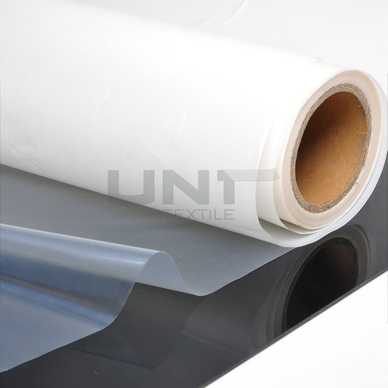 Transparent Slip Hot Melt Adhesive Film Fused Interlining For Garment
