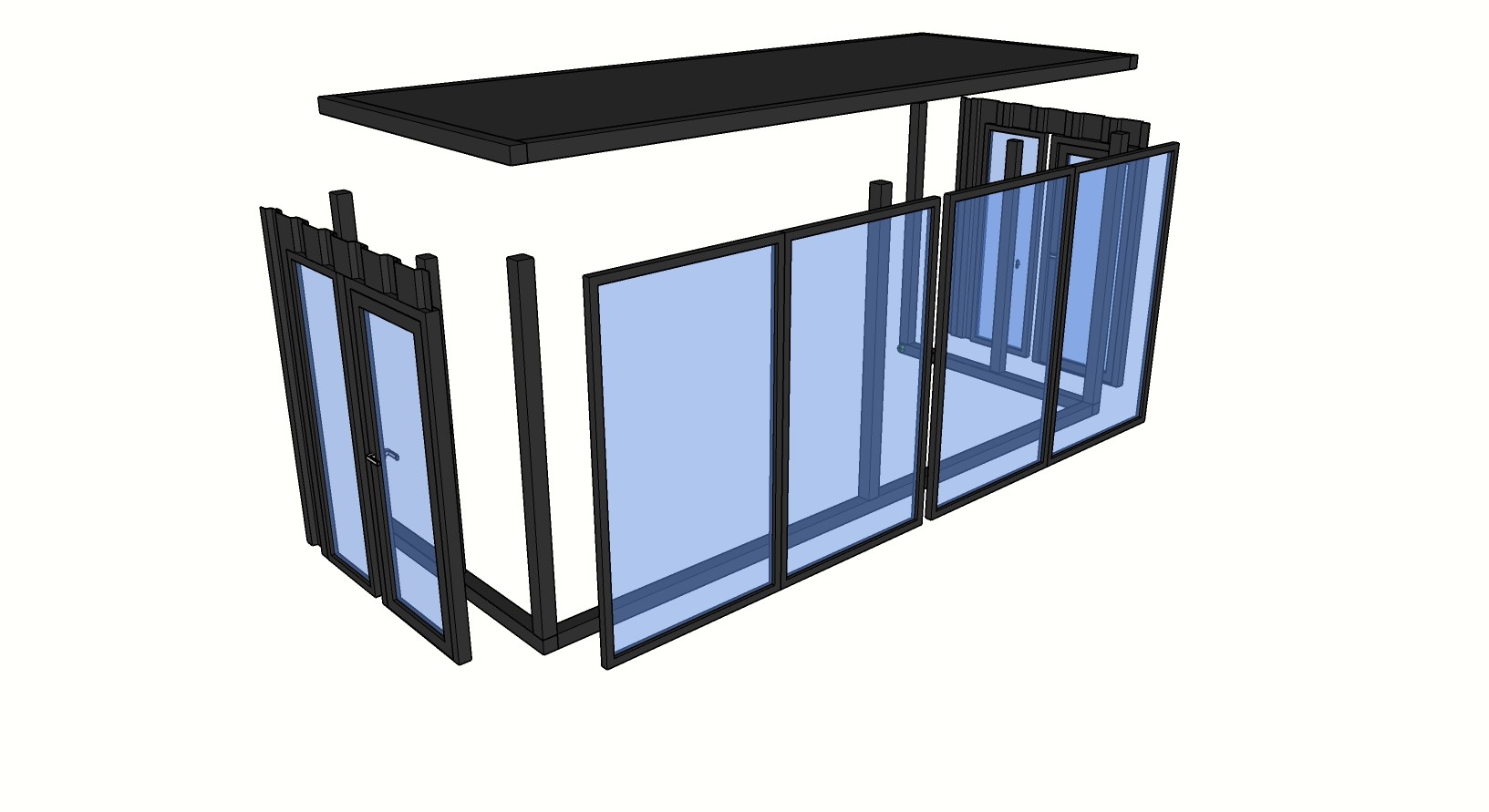 Single Double Room 20ft Prefab Expandable Modular House