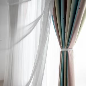 China Modern Simplicity Green Leaf Digital Print Curtain Fabric wholesale